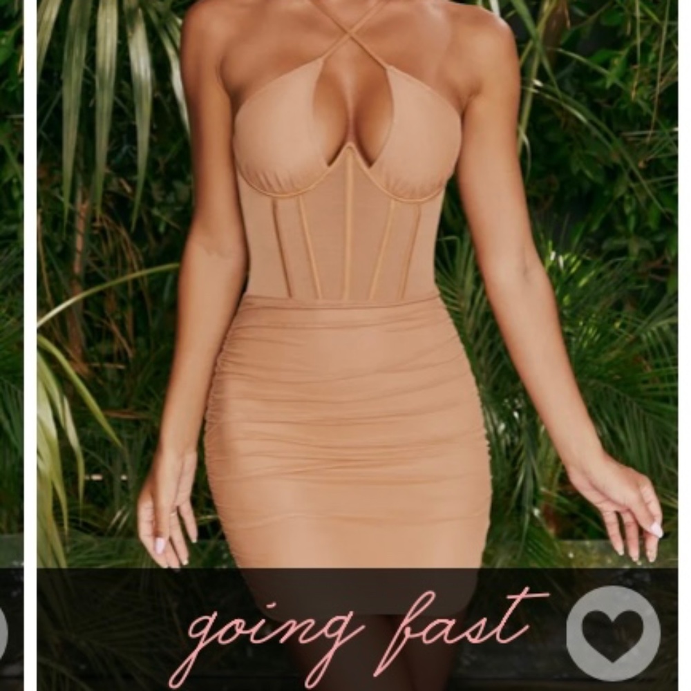 OhPolly Nude corset dress